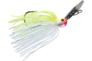 Image of Z-man Chatterbait Jack Hammer Jig Head, 1/2oz, Chartruese/Whtie, CBJH12-02