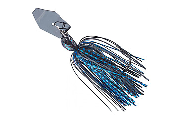 Image of Z-man Chatterbait Jack Hammer Jig Head, 3/8oz, Black/Blue, CBJH38-06