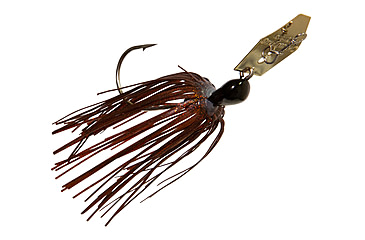 Image of Z-man Original Chatterbait Bladed Swim Jig, 4 1/2in, 3/8oz, Brown/Black, CB38-12