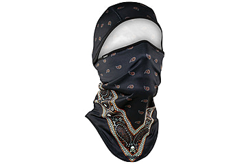 Image of Zan Headgear Sportflex Series Balaclava - Men's, One Size, Black/Orange, WB4L197