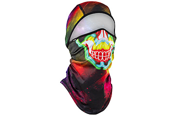Image of Zan Headgear Sportflex Series Balaclava - Men's, One Size, Electric Skull, WB4L098