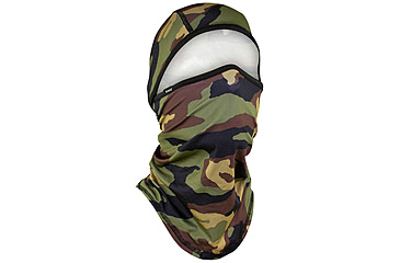 Image of Zan Headgear Sportflex Series Balaclava - Men's, One Size, Woodland Camo, WB4L118