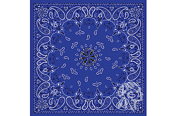 Image of Zan Headgear Bandanna, Cotton, Navy Paisley B002