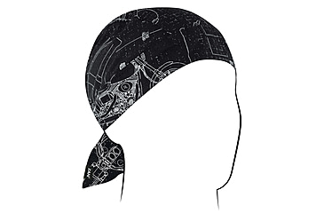 Image of Zan Headgear Cotton Flydanna, One Size, Moto Blueprint, Z623