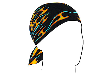 Image of Zan Headgear Cotton Flydanna, One Size, Hot Rod Flame, Z435