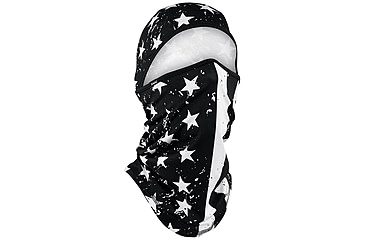 Image of Zan Headgear Sportflex Series Balaclava - Men's, One Size, Black and White Flag, WB4L091