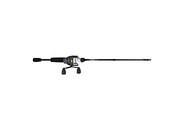 Image of Zebco 33 Custom-Z Spincast Reel and Rod Combo, 6ft 6in 2-PC Telescopic Rod, Medium, Fast, SZ 30 Reel, 4.1-1 Ratio, 2-PC Strike King Tackle Kit, Silver/Purple, 33CZ2SK662M.FB4