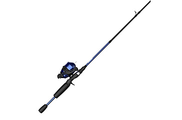 Image of Zebco 33 CustomZ Spincast Reel and Rod Combo, 6ft 2-PC Fiberglass Rod w/ EVA Handle, QuickSet Anti-Reverse Reel w/ Bite Alert, Blue, 33CZBL602MA.NS4