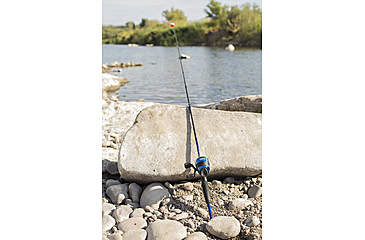 Image of Zebco 33 CustomZ Spincast Reel and Rod Combo, 6ft 2-PC Fiberglass Rod w/ EVA Handle, QuickSet Anti-Reverse Reel w/ Bite Alert, Blue, 33CZBL602MA.NS4