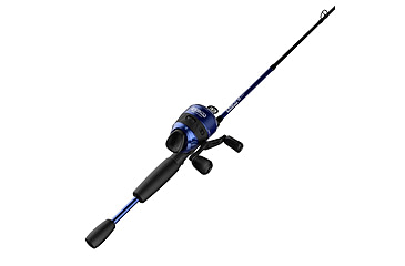 Image of Zebco 33 CustomZ Spincast Reel and Rod Combo, 6ft 2-PC Fiberglass Rod w/ EVA Handle, QuickSet Anti-Reverse Reel w/ Bite Alert, Blue, 33CZBL602MA.NS4