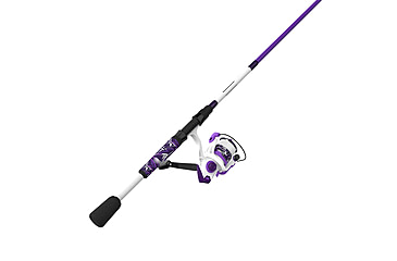 Image of Zebco Roam Spinning Reel and Rod Combo, 6ft 2-PC Fiberglass Pole, Split ComfortGrip Handle, Soft-Touch Handle Knob, SZ 20 Reel, Purple, ROAMPR20602ML.NS3