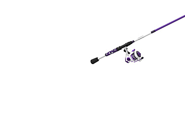 Image of Zebco Roam Spinning Reel and Rod Combo, 6ft 2-PC Fiberglass Pole, Split ComfortGrip Handle, Soft-Touch Handle Knob, SZ 20 Reel, Purple, ROAMPR20602ML.NS3