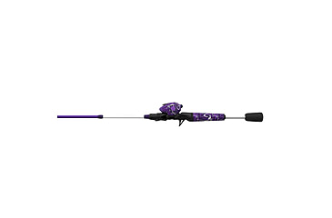 Image of Zebco Roam Baitcast Reel and Rod Combo, 6ft 6in 2-PC Fiberglass Pole w/ Split-Grip MaxTac Handle, Lightweight Graphite Frame, RH Retrieve, Purple, ROAMPR100662MH.NS3