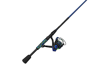 Image of Zebco Roam Spinning Reel and Rod Combo, 6ft 6in 2-PC Fiberglass Pole, Split ComfortGrip Handle, Soft-Touch Handle Knob, SZ 30 Reel, Blue/Green, ROAMBG30662M.NS3