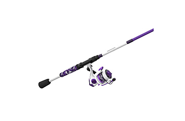 Image of Zebco Roam Spinning Reel and Rod Combo, 6ft 6in 2-PC Fiberglass Pole, Split ComfortGrip Handle, Soft-Touch Handle Knob, SZ 30 Reel, Purple, ROAMPR30662M.NS3