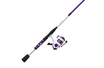 Image of Zebco Roam Spinning Reel and Rod Combo, 6ft 6in 2-PC Fiberglass Pole, Split ComfortGrip Handle, Soft-Touch Handle Knob, SZ 30 Reel, Purple, ROAMPR30662M.NS3