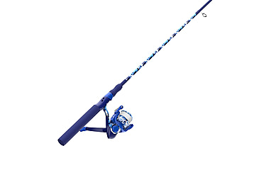 Image of Zebco Splash Spinning Reel and Rod Combo, 6ft 2-PC Fiberglass Rod, Medium-Light, Moderate, SZ 20 Reel, 5.2-1 Ratio, 2-Bearings, All Metal Gears, Tidepool Blue, SPLTPB20602ML.NS4
