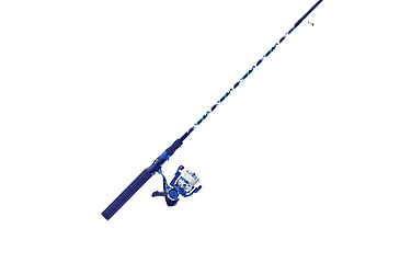 Image of Zebco Splash Spinning Reel and Rod Combo, 6ft 2-PC Fiberglass Rod, Medium-Light, Moderate, SZ 20 Reel, 5.2-1 Ratio, 2-Bearings, All Metal Gears, Tidepool Blue, SPLTPB20602ML.NS4