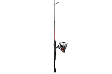 Image of Zebco Verge Spinning Reel and Rod Combo, 6ft 6in 2-PC Pole, SZ 30 Reel, Changeable Righ/Left Retrieve, Pre-Spooled w/ 10lb Zebco Line, Black, VERGE30662M.NS3