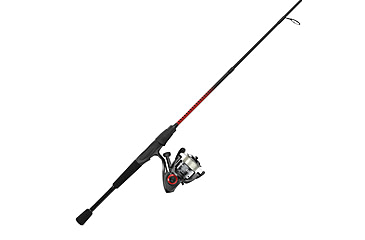 Image of Zebco Verge Spinning Reel and Rod Combo, 6ft 6in 2-PC Pole, SZ 30 Reel, Changeable Righ/Left Retrieve, Pre-Spooled w/ 10lb Zebco Line, Black, VERGE30662M.NS3