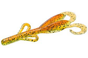 Image of Zoom Baby Brush Hog Creature Bait, 12 Pack, 4in, Grasshopper, 042155X