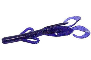 Image of Zoom Baby Brush Hog Creature Bait, 12 Pack, 4in, Junebug Pepper Red, 042337X