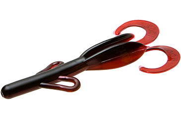 Image of Zoom Baby Brush Hog Creature Bait, 12 Pack, 4in, Red Shad, 042029X