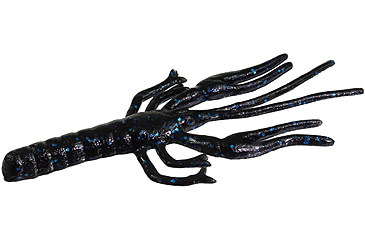 Image of Zoom Big Critter Craw, 10 Pack, 5in, Black/Blue, 039072X