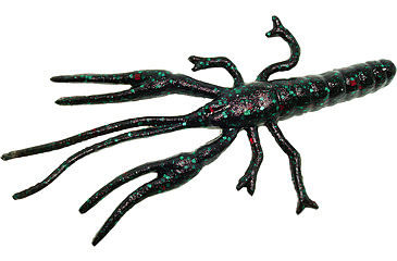 Image of Zoom Big Critter Craw, 10 Pack, 5in, Black Emerald, 039136X