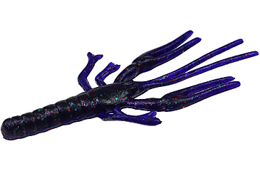 Image of Zoom Big Critter Craw, 10 Pack, 5in, Junebug Red, 039177X