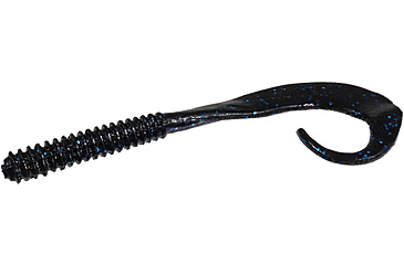 Image of Zoom Big Dead Ringer Worm, 10 Pack, 8in, Black/Blue, 021072X