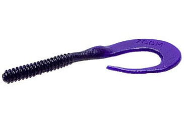 Image of Zoom Big Dead Ringer Worm, 10 Pack, 8in, Black Grape, 021161X