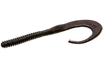 Image of Zoom Big Dead Ringer Worm, 10 Pack, 8in, Black Red Glitter, 021001X