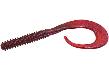 Image of Zoom Big Dead Ringer Worm, 10 Pack, 8in, Cranberry, 021431X