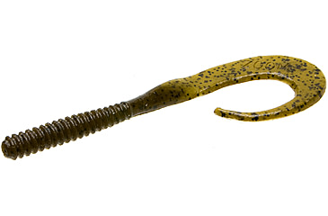 Image of Zoom Big Dead Ringer Worm, 10 Pack, 8in, Green Pumpkin, 21025