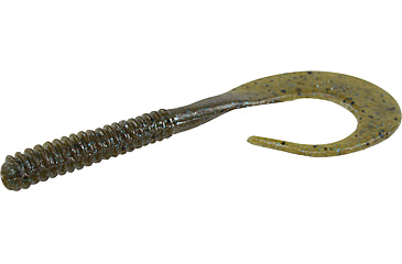 Image of Zoom Big Dead Ringer Worm, 10 Pack, 8in, Green Pumpkin Blue, 021239X