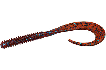 Image of Zoom Big Dead Ringer Worm, 10 Pack, 8in, Moccasin Blue, 021007X