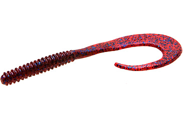 Image of Zoom Big Dead Ringer Worm, 10 Pack, 8in, Plum, 021004X