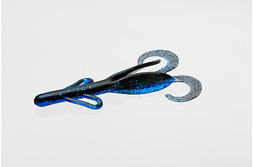 Image of Zoom Brush Hog Creature Bait, 6, 6in, Black Sapphire, 22100