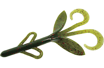 Image of Zoom Brush Hog Creature Bait, 8 Pack, 6in, Avocado, 022147X