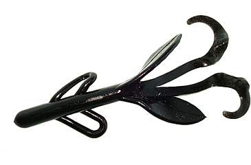 Image of Zoom Brush Hog Creature Bait, 8 Pack, 6in, Black, 022038X