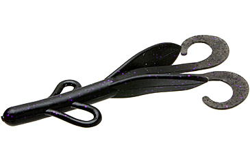 Image of Zoom Brush Hog Creature Bait, 8 Pack, 6in, Blackberry, 022229X