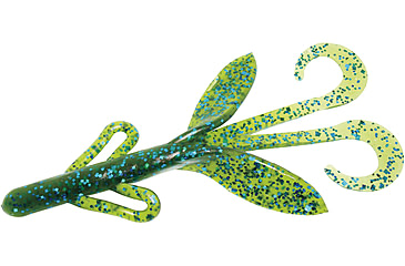 Image of Zoom Brush Hog Creature Bait, 8 Pack, 6in, Blue Watermelon, 022103X