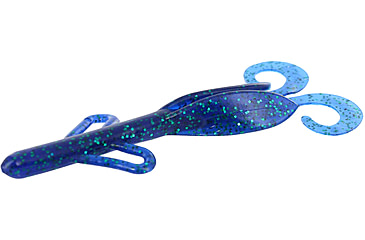 Image of Zoom Brush Hog Creature Bait, 8 Pack, 6in, Emerald Blue, 022352X