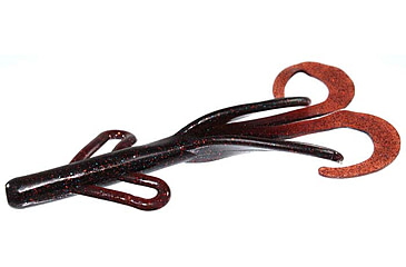 Image of Zoom Brush Hog Creature Bait, 8 Pack, 6in, Glitter Bomb, 022392X