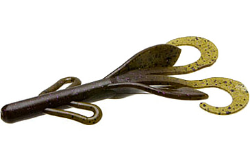 Image of Zoom Brush Hog Creature Bait, 8 Pack, 6in, Green Pumpkin Purple, 022248X