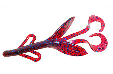 Image of Zoom Brush Hog Creature Bait, 8 Pack, 6in, Plum, 022004X