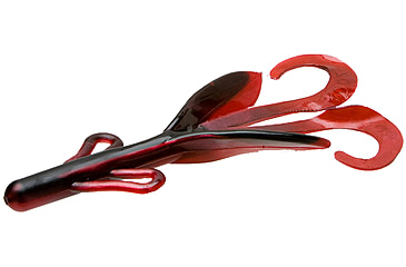 Image of Zoom Brush Hog Creature Bait, 8 Pack, 6in, Red Shad, 022029X