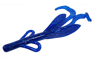 Image of Zoom Brush Hog Creature Bait, 8 Pack, 6in, Sapphire Blue, 022110X