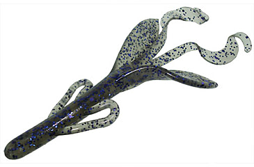 Image of Zoom Brush Hog Creature Bait, 8 Pack, 6in, Smoke Purple, 022010X